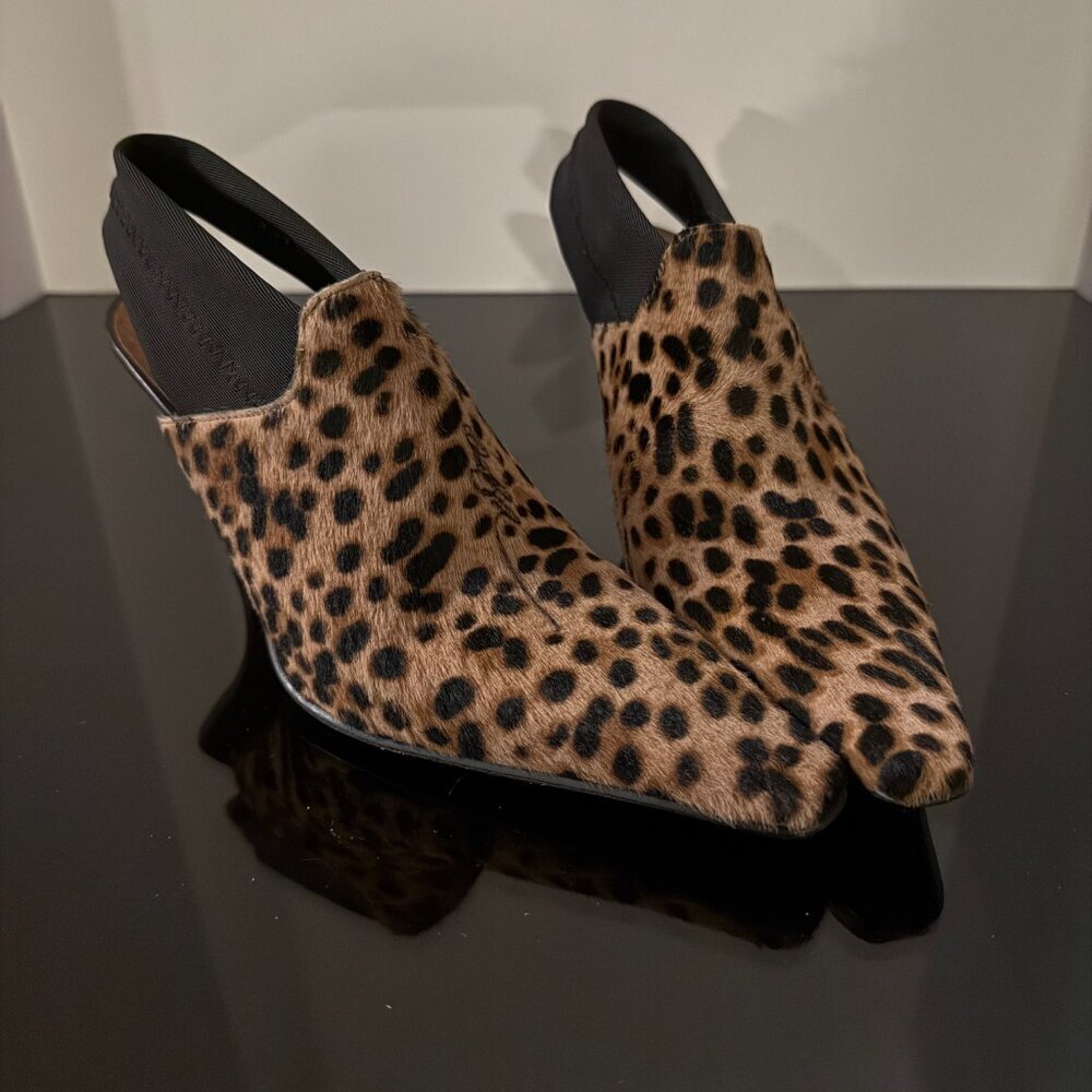 Donald J Pliner Leopard Print Horse Hair Heels Signature Size 6 - Picture 9 of 9